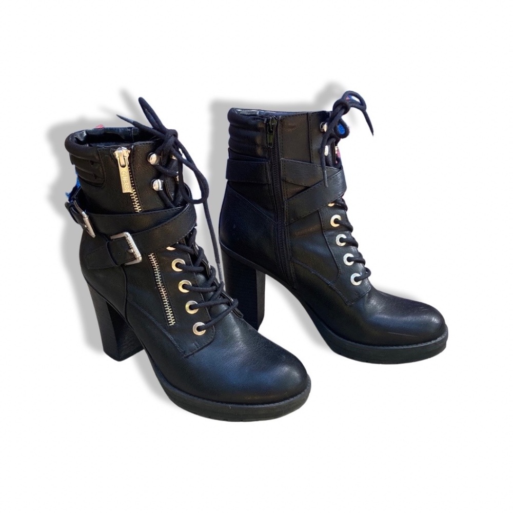 Guess Fanna high-heel combat booties
